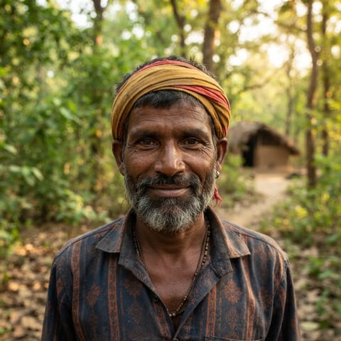 AI-generated illustration representing the Saharia people