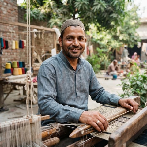 AI-generated illustration representing the Ansari-Momin people