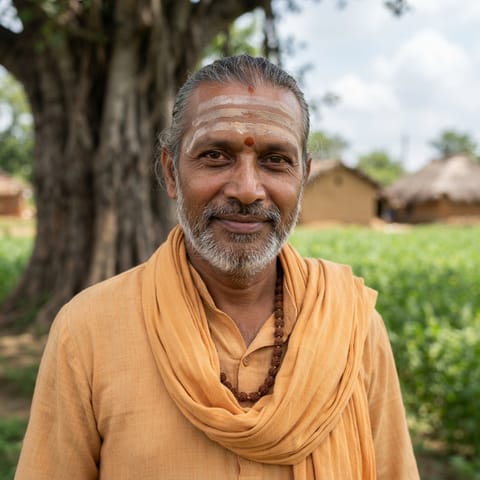 AI-generated illustration representing the Sanyasi people