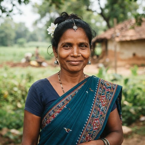 AI-generated illustration representing the Binjhal people