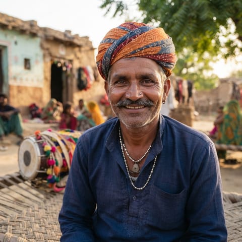 AI-generated illustration representing the Dholi people