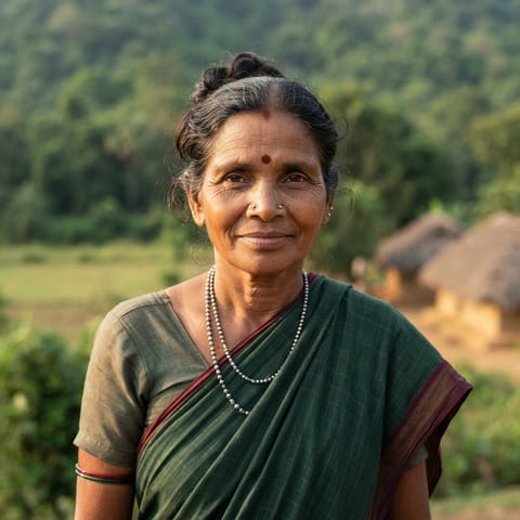 AI-generated illustration representing the Bagata people