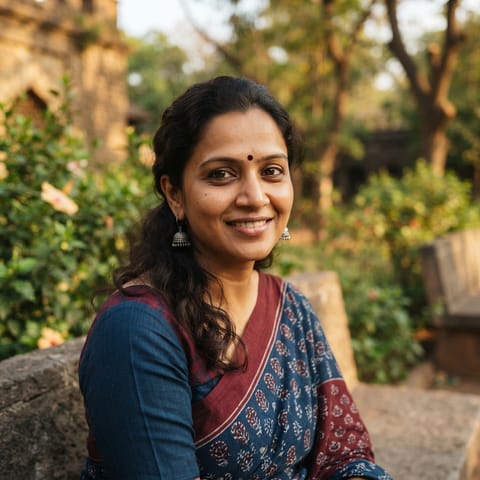 AI-generated illustration representing the Marathi people