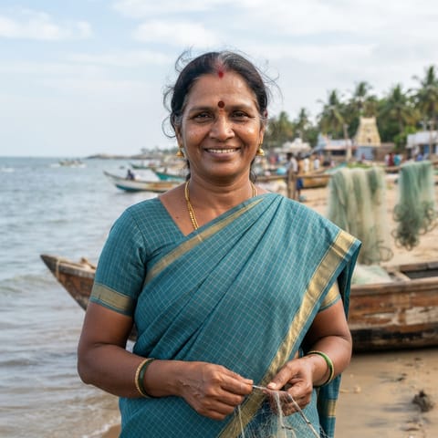 AI-generated illustration representing the Karaiyar people