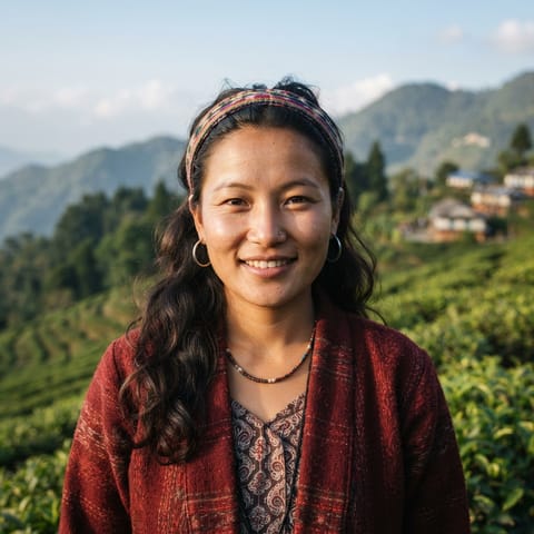 AI-generated illustration representing the Gurung (Nepali) people