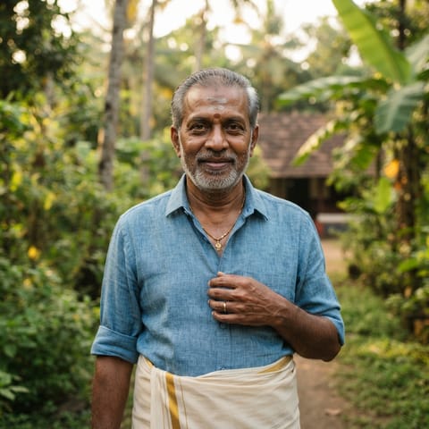 AI-generated illustration representing the Ezhuthachan people
