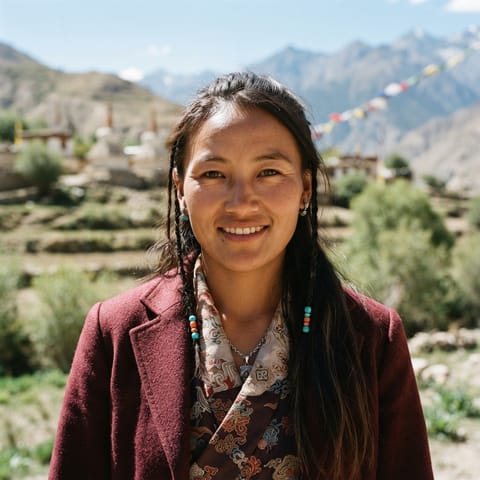 AI-generated illustration representing the Drukpa people