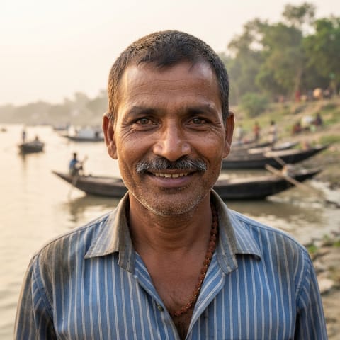 AI-generated illustration representing the Mallah people