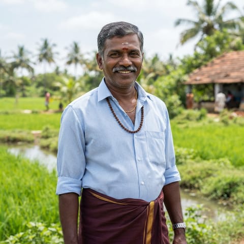 AI-generated illustration representing the Parkavakulam people