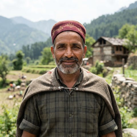 AI-generated illustration representing the Rana people