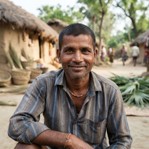 AI-generated illustration representing the Moghia people