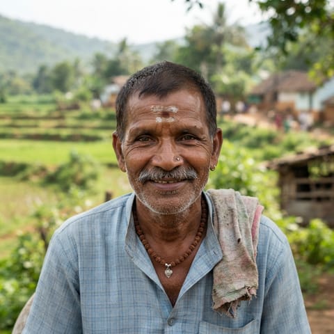 AI-generated illustration representing the Mukha Dhora people