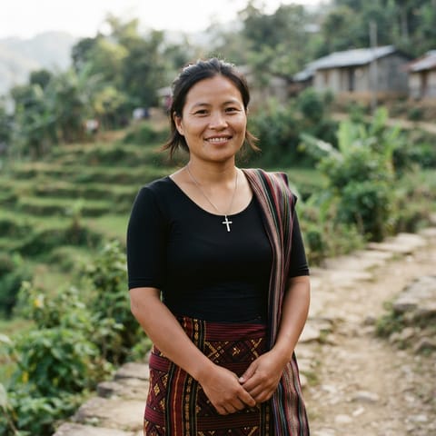 AI-generated illustration representing the Mara Chin people