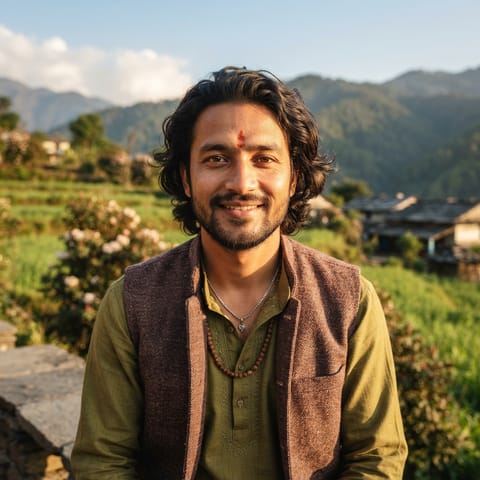 AI-generated illustration representing the Thakuri people