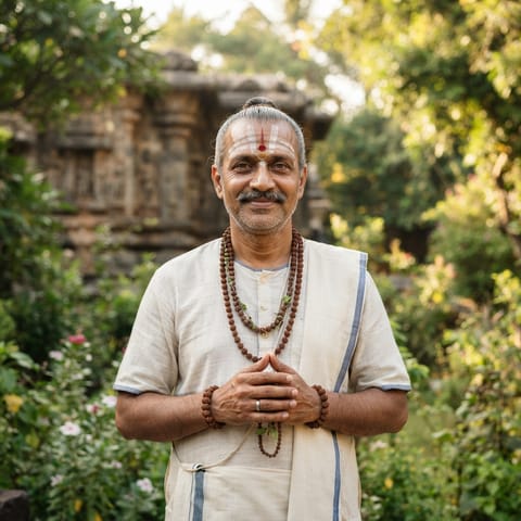 AI-generated illustration representing the Vaisnava people