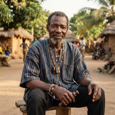AI-generated illustration representing the Balanta-Ganja people