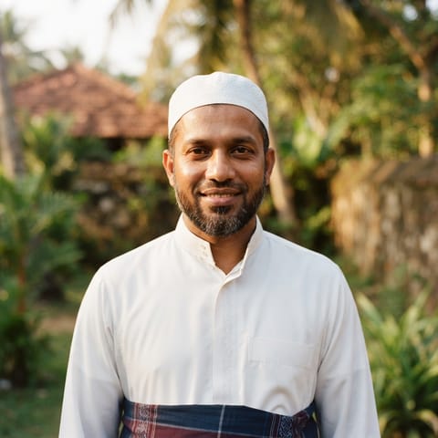 AI-generated illustration representing the Sri Lankan Moor people