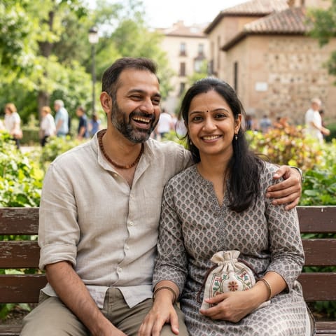 AI-generated illustration representing the South Asians people
