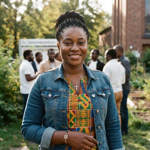 AI-generated illustration representing the Ghanaians people