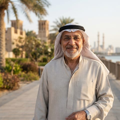 AI-generated illustration representing the Bahraini Jews people