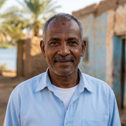 AI-generated illustration representing the Fedicca-Mohas Nubians people