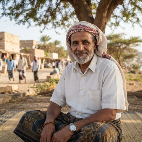 AI-generated illustration representing the Yemeni Arabs people