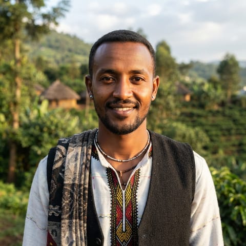 AI-generated illustration representing the Jima people