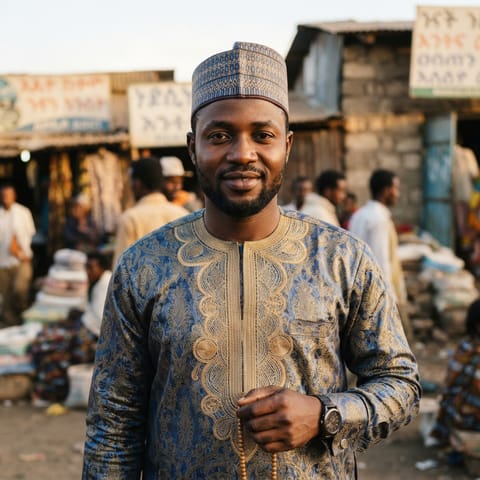 AI-generated illustration representing the Hausa people