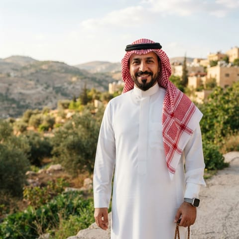 AI-generated illustration representing the Saudi Arabs people