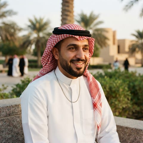 AI-generated illustration representing the Jordanian Arabs people