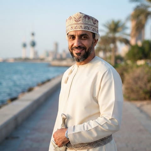 رسم توضيحي مُولَّد بالذكاء الاصطناعي يمثّل شعب Omani Arabs