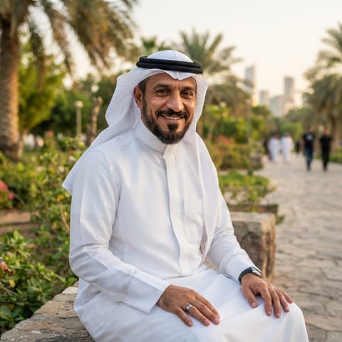 AI-generated illustration representing the Saudi Arabs people