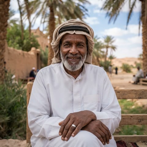 AI-generated illustration representing the Arabized Blacks people