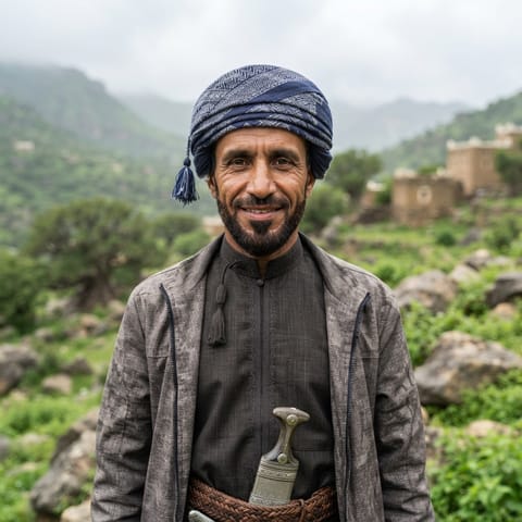 AI-generated illustration representing the Shahara people