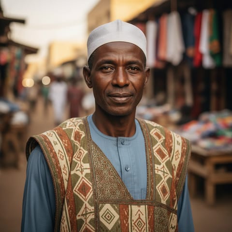 AI-generated illustration representing the Lange Burun people