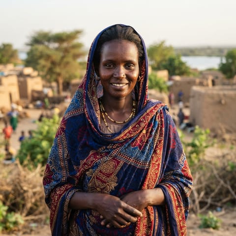 AI-generated illustration representing the Husseinat people