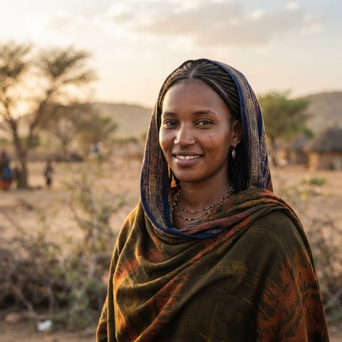 AI-generated illustration representing the Shuweihat people