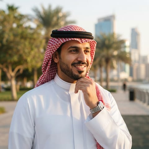 AI-generated illustration representing the Saudi Arabs people