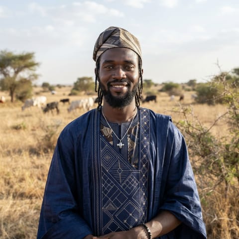 AI-generated illustration representing the Fula Toro people