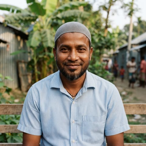 AI-generated illustration representing the Bihari people
