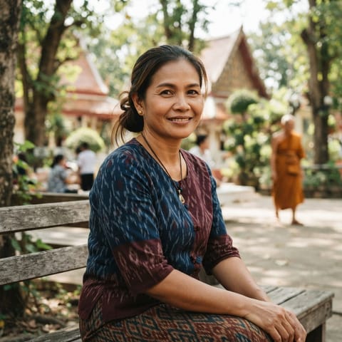 AI-generated illustration representing the Thai-Khorat people