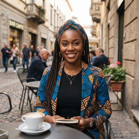 AI-generated illustration representing the Nigerians people