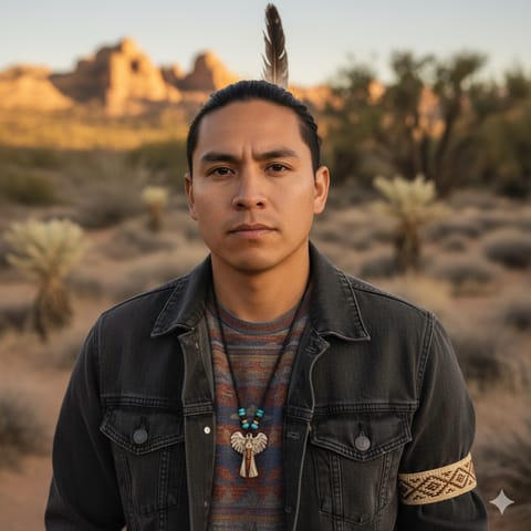 Illustration générée par IA représentant le peuple Cahuilla
