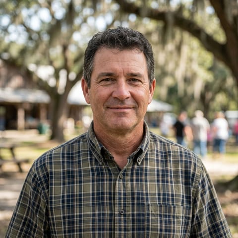 AI-generated illustration representing the Cajuns people