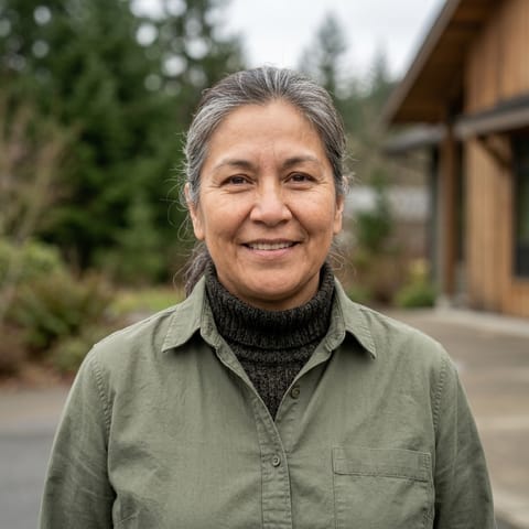 AI-generated illustration representing the Chehalis people