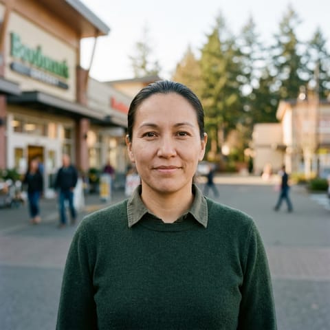 Ilustración generada por IA que representa al pueblo K’ómoks (Comox)