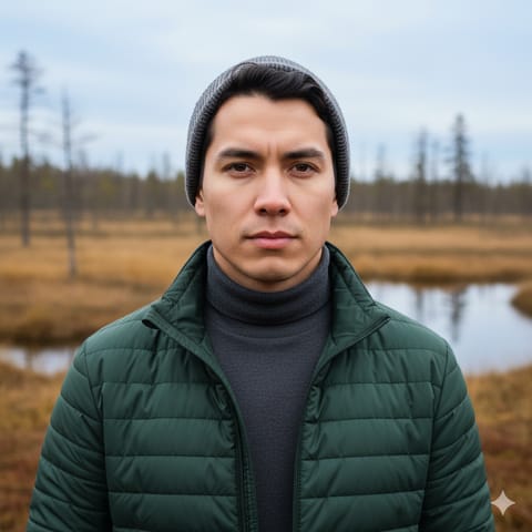 代表Swampy Cree人的 AI 生成插图