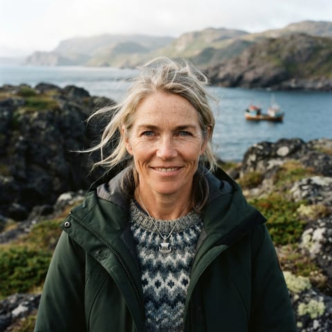 AI-generated illustration representing the Icelanders people
