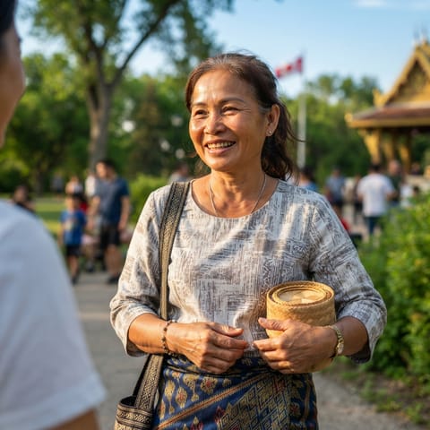 AI-generated illustration representing the Lao people