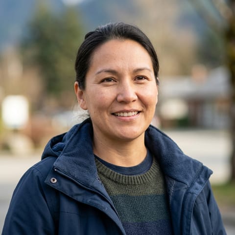 رسم توضيحي مُولَّد بالذكاء الاصطناعي يمثّل شعب Squamish